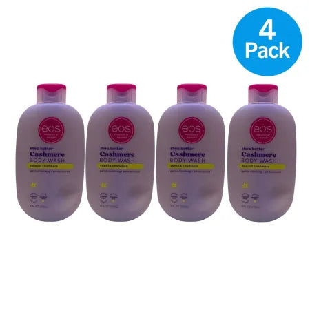 EOS Cashmere Body Wash Vanilla Cashmere 16oz 4 Pack New