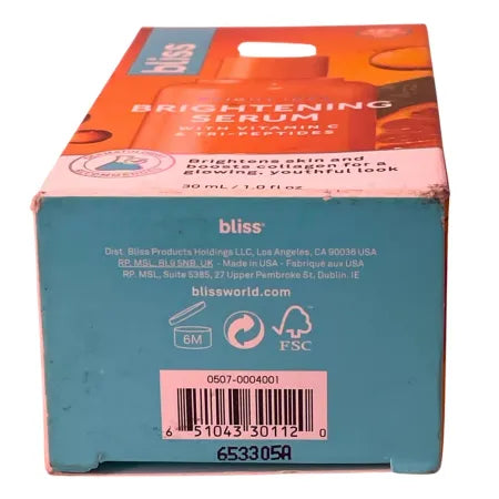 Bliss Bright Idea Vitamin C Brightening Serum 1.0 OZ 2 Pack New