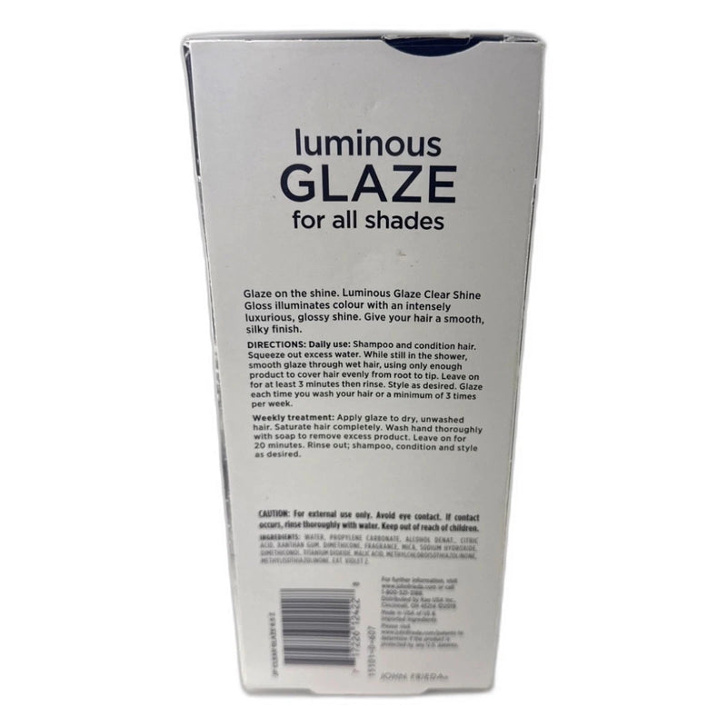 Luminous Glaze Hair Gloss 6.5 Fl Oz All Hair Types Shine Enhancer Pack of 3 New