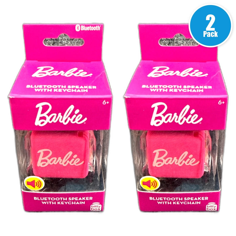 BARBIE Bitty Box Bluetooth Speaker Miniature Keychain Pack of 2 New