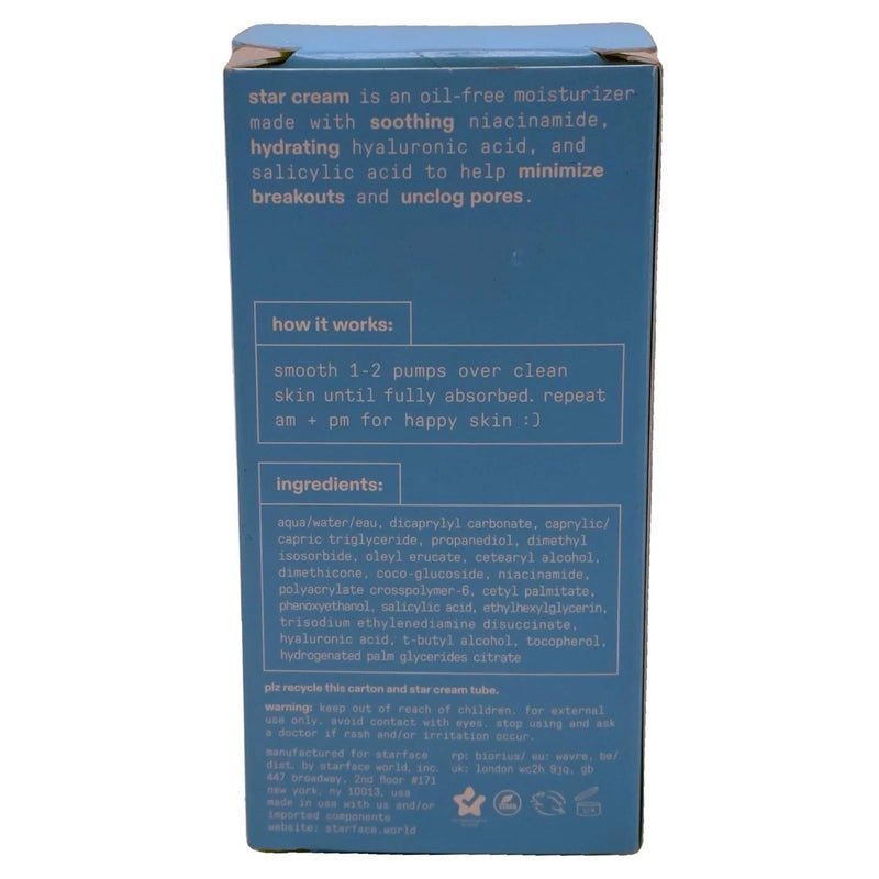 Starface Star Cream + Salicylic Acid 1.7 fl oz 3 Pack New