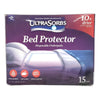 15 Pads Ultrasorbs Advanced Plus Drypads Bed Protector Disposable Underpads