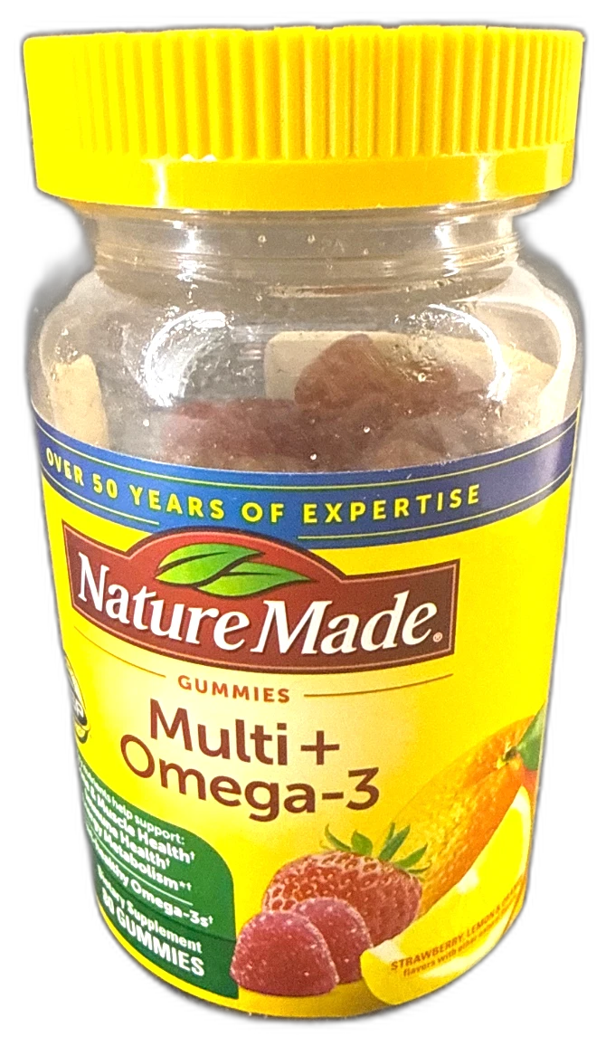 Nature Made Multivitamin Omega-3 Gummies 160 Total Exp 02/27 Pack of 2 New
