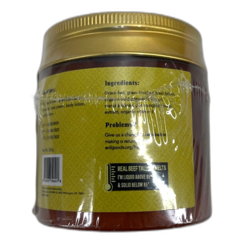 Evil Goods Whipped Tallow Honey Balm Face Lips Natural Skincare Pack of 2 New