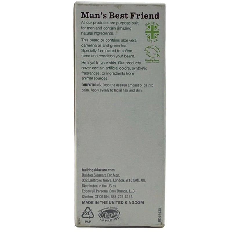 Bulldog Skincare For Men Original Beard Oil 30ml 1.0oz 4 Pack New