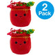 Squishmallows Lowell the Christmas Santa Sack Clip - 3.5" Plush - Set of 2 Pack