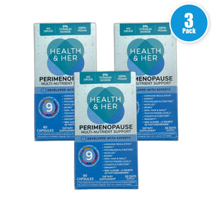 Health and Her Perimenopause Capsules 180 Total Exp 02/27 Pack of 3 New