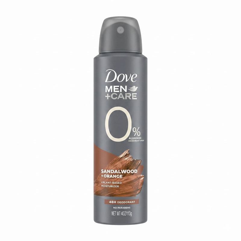 Dove Men+Care 0% Aluminum Deodorant Spray Plant-Based Moisturizer 3 Pack New