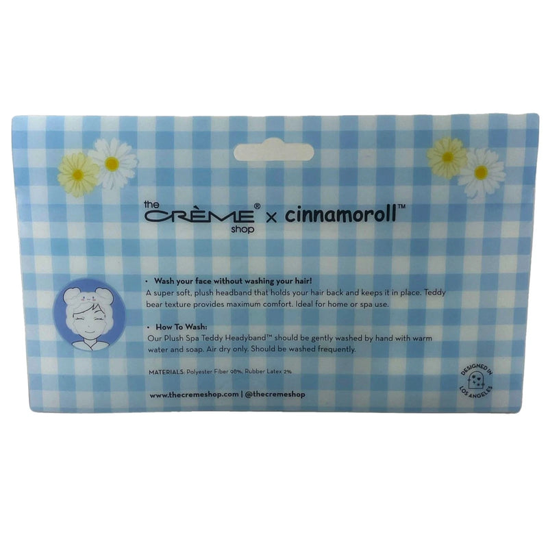 The Crème Shop x Cinnamoroll 3D Teddy Plush Spa Headband New