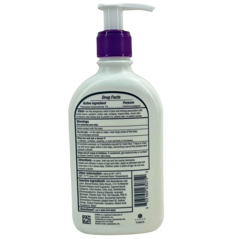 Sarna Sensitive Anti-Itch Lotion Pramoxine Hydrochloride 1% 2 Pack Exp 05/27