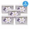 heyday Earbud Case Cover Silicone Daisy Flower Lavender 5 Pack protective cases
