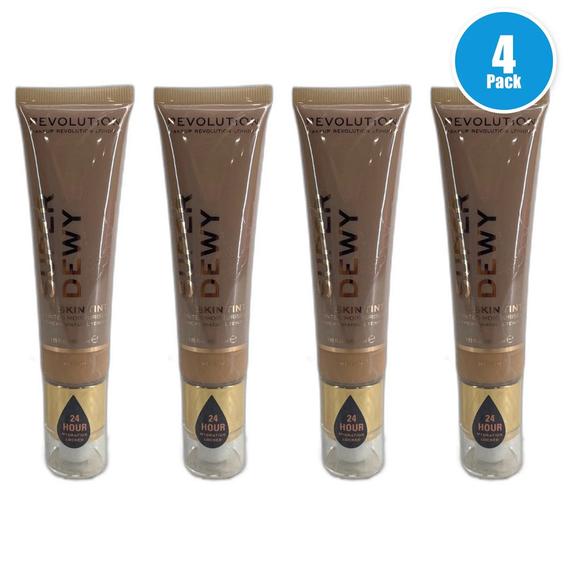 Makeup Revolution Superdewy Tinted Moisturizer Medium 55ml MEDIUM Pack of 4 New