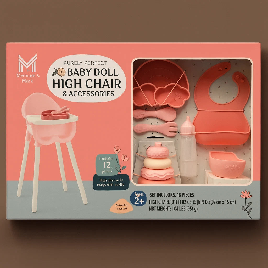 Baby Doll High Chair Member's Mark Toys NEW 1