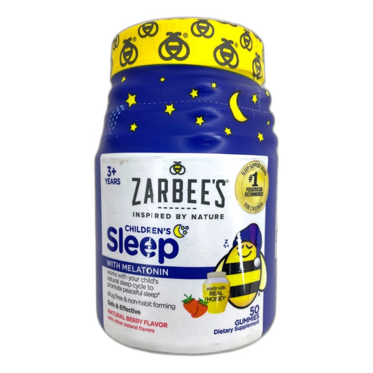 Zarbee's Naturals Children's Sleep Melatonin Gummies Berry Flavor Exp 07/27 - 1 Pack