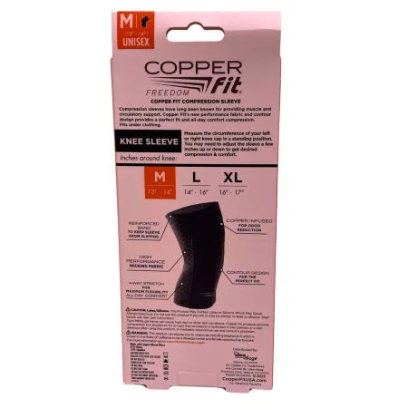 Copper Fit Knee Compression Sleeve M Unisex 2 Pack New