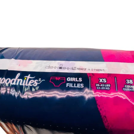 Goodnites Girls Nighttime Underwear XS 38 Ct 2 Pack New