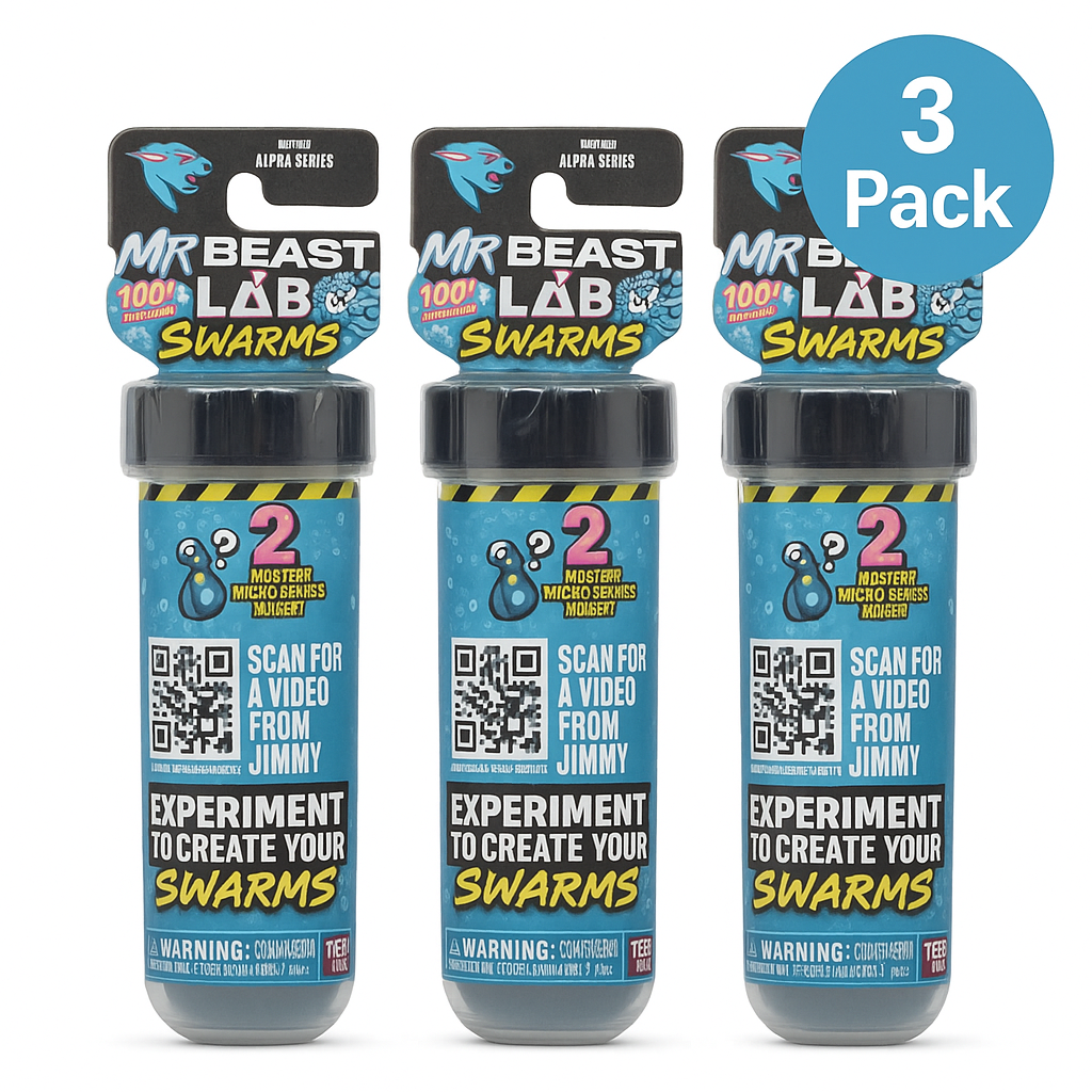 MrBeast Lab Swarms Test Tube Micro Beasts 3 Pack New 1