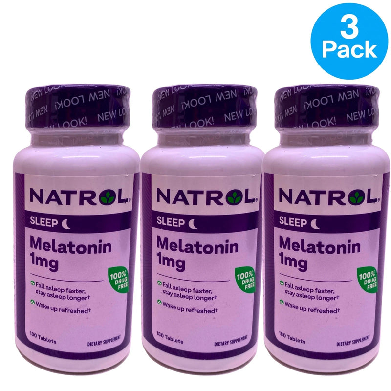 Natrol Melatonin 1 mg Sleep Aid Drug-Free Fast Dissolve Tablets 180 Ct Exp 04/27