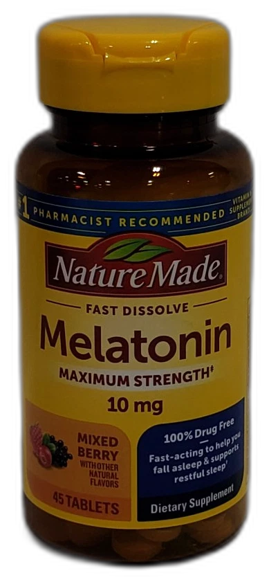 Fast Dissolve Maximum Strength Nighttime Sleep 225 Total Exp 03/27 Pack of 5 New