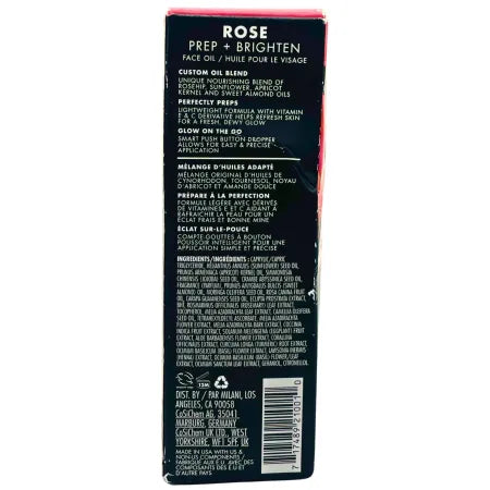 Milani Rose Prep + Brighten Face Oil 1 fl oz (30ml) (2 Pack) Hydrating Glow New