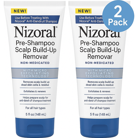 Nizoral Scalp Build-Up Remover 5oz Each Pre-Shampoo - 2 Pack - New