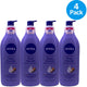 NIVEA Shea Nourish Body Lotion Hyaluronic Acid Shea Butter 16.9fl oz 4 Pack New
