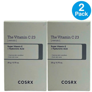 COSRX The Vitamin C 23 Serum Super Vitamin E Hyaluronic Acid 0.70 OZ 2 Pack New