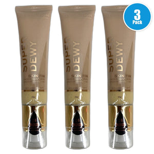 Makeup Revolution Super Dewy Skin Tint Moisturizer Fair 55ml FAIR Pack of 3 New