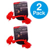 Playology Dri-Tech red rope dog toy 2-pack with beef scent, small size for interactive play