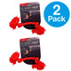 Playology Dri-Tech Rope Dog Toy - All-Natural Beef Scent, Small, Red (2 Pack)