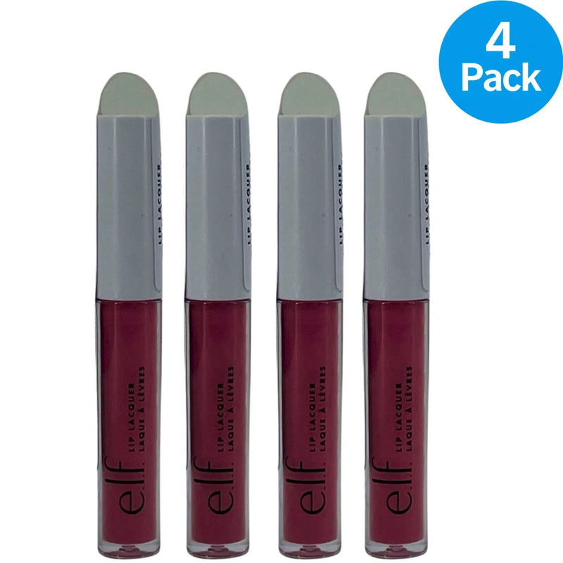 e.l.f. Lip Lacquer Wild Rose 0.08 oz 4 Pack New