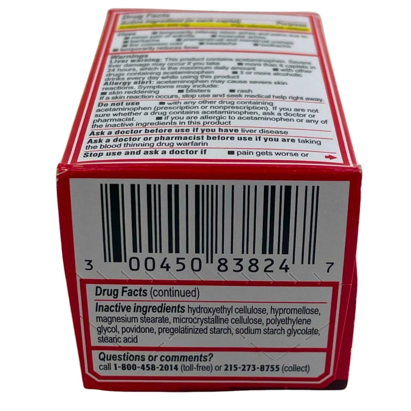 Tylenol 8 HR Arthritis Pain Extended-Release Caplets 650 mg 24 Ct Exp 02/28 3 P