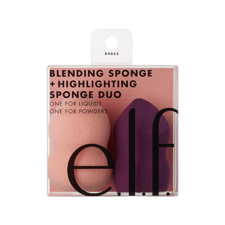 e.l.f. Blending Sponge and Highlighting Sponge Duo Set for Professional Makeup Application