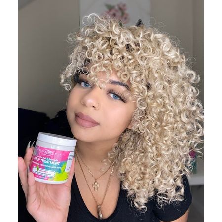 Kurlee Belle Banana Nut & Avocado Deep Treatment, 8 fl oz, All Hair Type, Moisturizing, Unisex