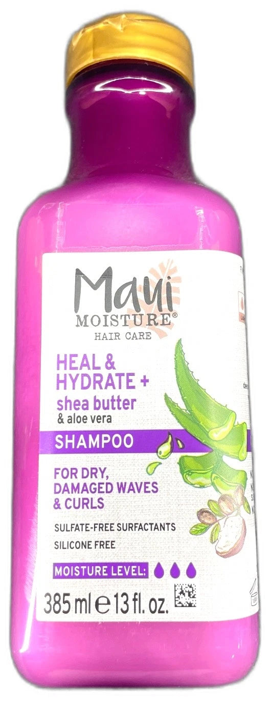 Maui Moisture Heal Hydrate Shea Butter Aloe Vera Shampoo 13oz Pack of 5 New