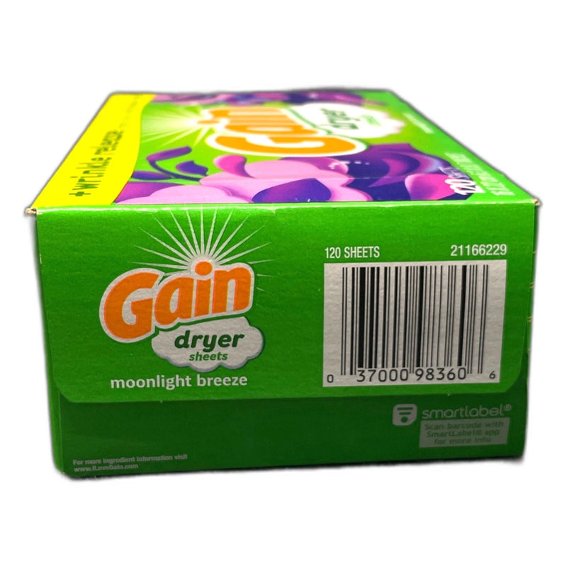 Anti-Static Dryer Sheets Moonlight Breeze 120ct Pack of 3 New