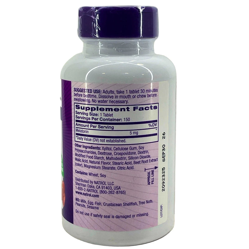 Natrol Melatonin 5mg Fast Dissolve 150 Tablets 5 Pack New