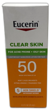 Eucerin Clear Skin Acne Prone Sunscreen Broad Spectrum Exp 04/27 Pack of 3 New
