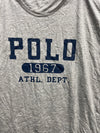 Polo Ralph Lauren Mens L Gray 1967 Athletic Logo Graphic Tee
