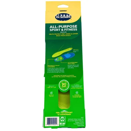 Dr. Scholl’s Active All-Purpose Sport & Fitness Insoles Men’s Sizes 8–14 -1 Pair