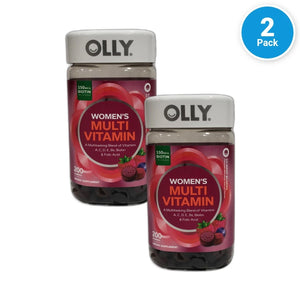 Olly Women's Multi Vitamin Gummies 400 Total Exp 05/27 Pack of 2 New