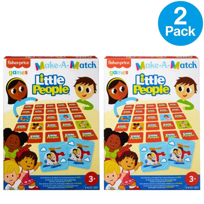 Fisher-Price Little People Make-A-Match Memory Game 2 Pack New