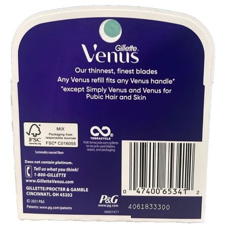 Gillette Venus Swirl & Platinum Deluxe Smooth 4ct 1 Pack New