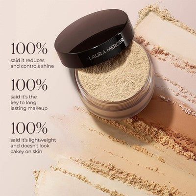 2 Pack Laura Mercier Translucent Setting Powder & Puff Gift Set Honey Tone New 5