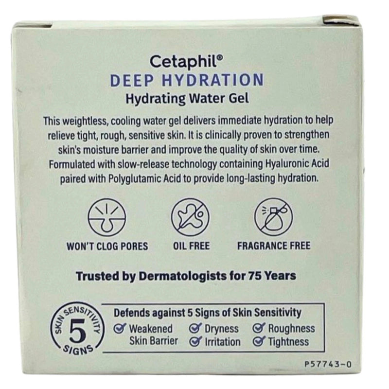 Cetaphil Hydrating Water Gel 1.7 Oz 4 Pack New