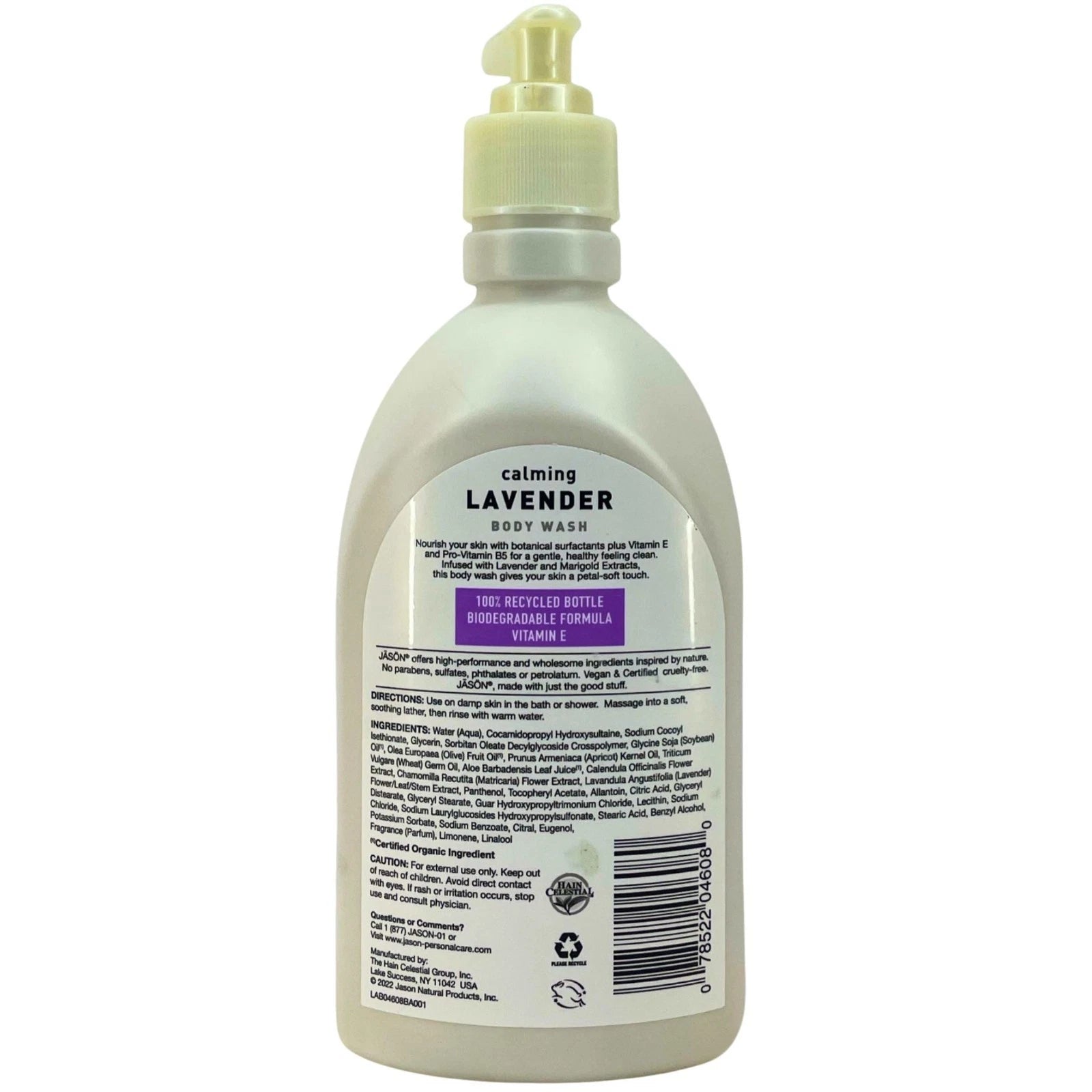 JASON Calming Lavender Body Wash Vitamin E & B5 16 oz 3 Pack New 2