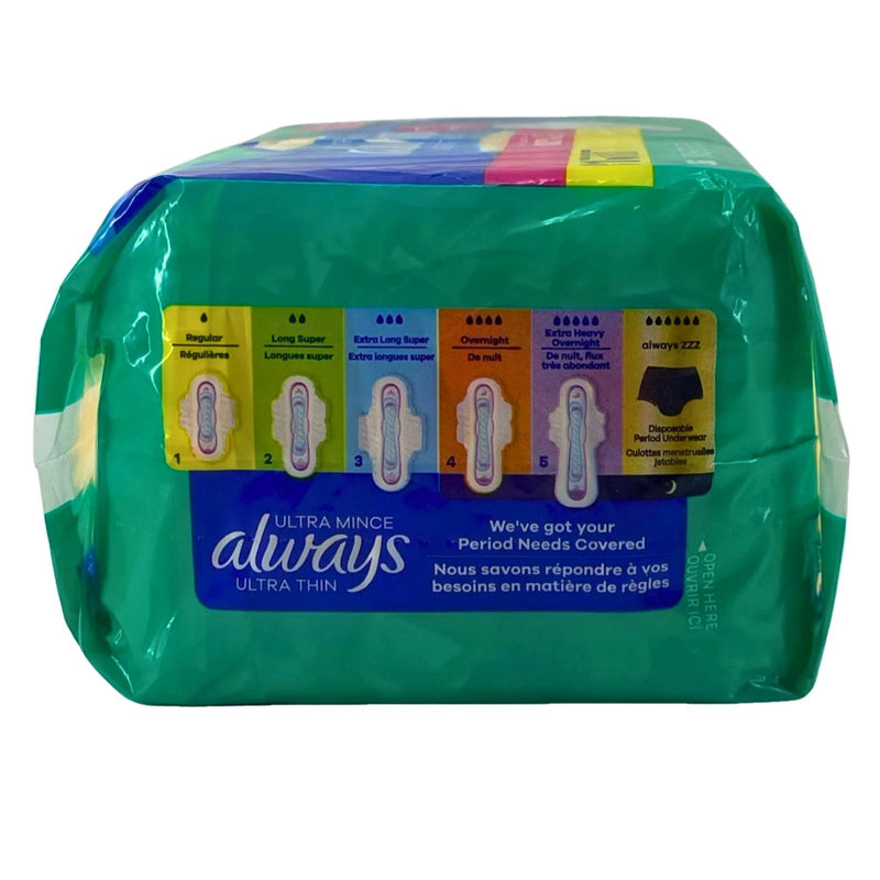 Always Ultra Thin Pads Size 1 Regular Regular 36 Count 4 Pack New