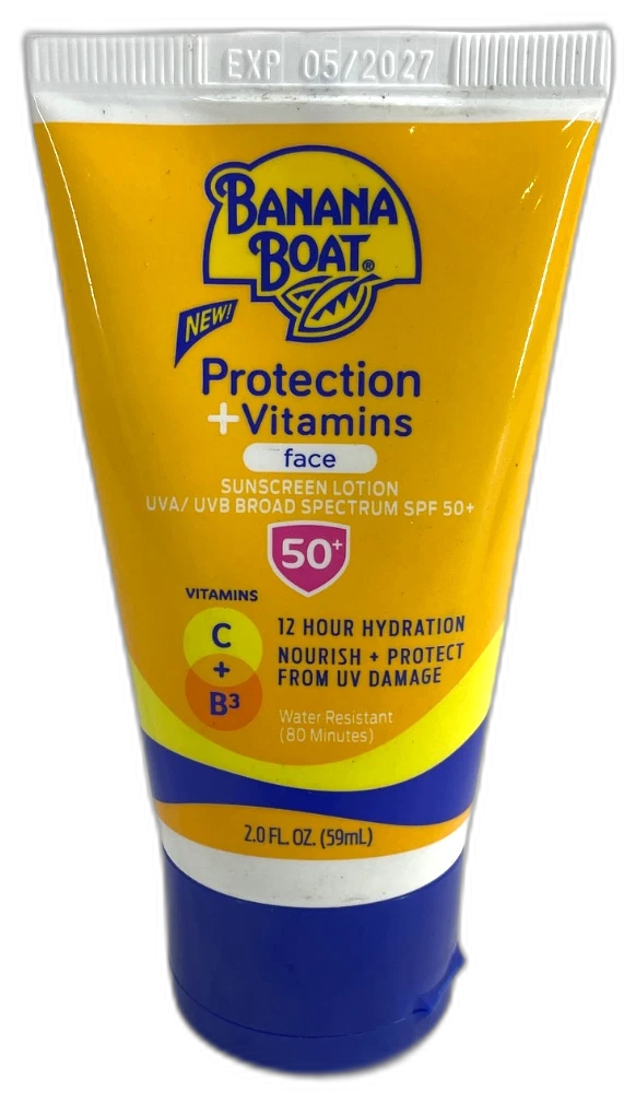Banana Boat Protection Vitamins Face SPF 50 Sunscreen 2 Exp 05/27 Pack of 5 New