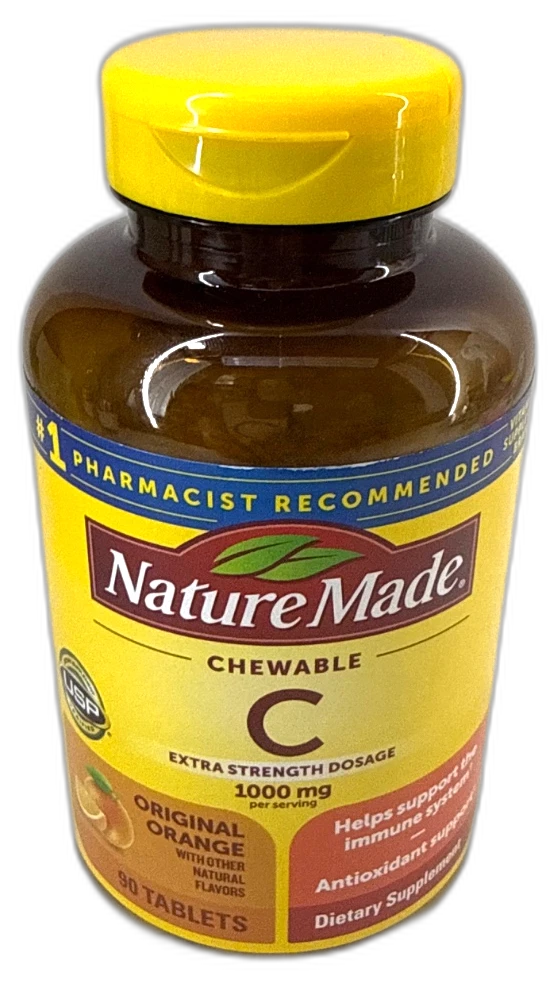 Nature Made Chewable Vitamin Tablets Dietary 450 Total Exp 01/27 Pack of 5 New