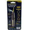 MicroTouch Titanium Max All-in-One Personal Hair Trimmer Nose Ears Neck 1 Pack